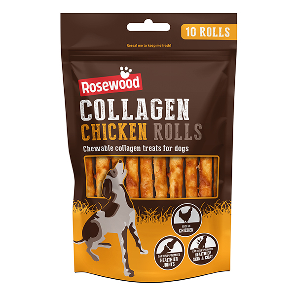 COLLAGEN 10PC ROLLS 70G CHICKEN