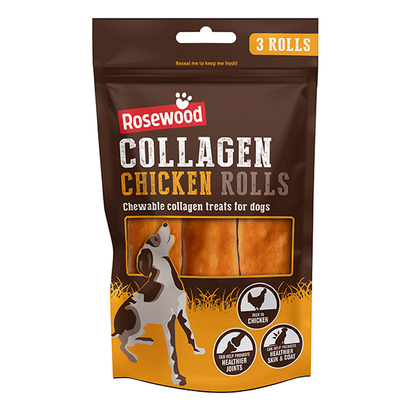 COLLAGEN 3PC ROLLS 70G CHICKEN