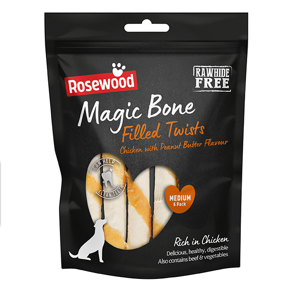 MAGIC BONE TWISTS CHICKEN MEDIUM 6PC 195G