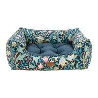 Morris & Co Golden Lily Print Square Bed