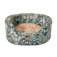 Morris & Co Honeysuckle & Acorn Print Oval Bed