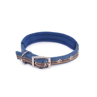 Rosewood Reflective Adjustable Dog Collar, Blue